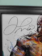 Floyd Money Mayweather Jr. Signed Painting Art Print Framed Canvas BAS