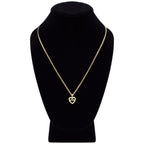 Cubic Zirconia 14K Gold Filled Heart Love Pendant Necklace Set