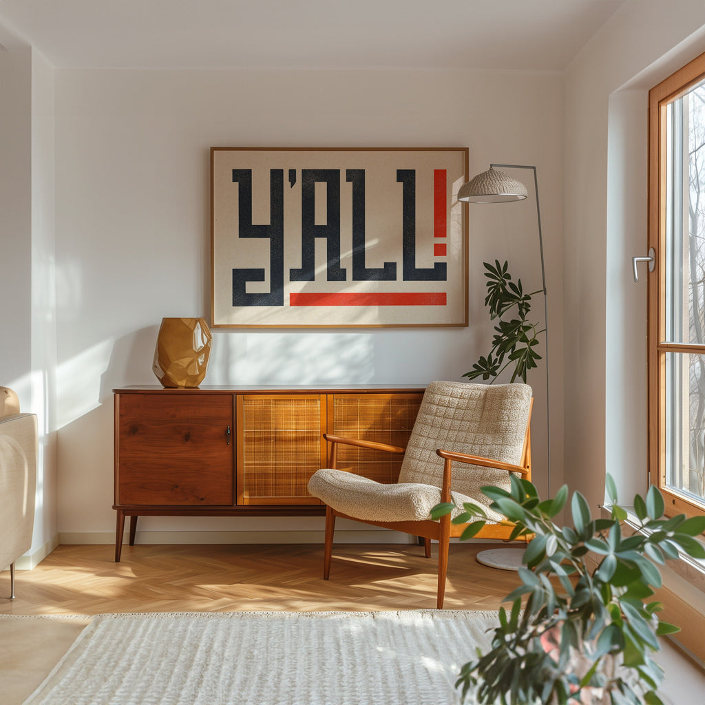 Y'all Typography Art Print