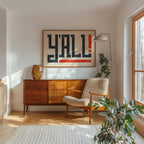Y'all Typography Art Print