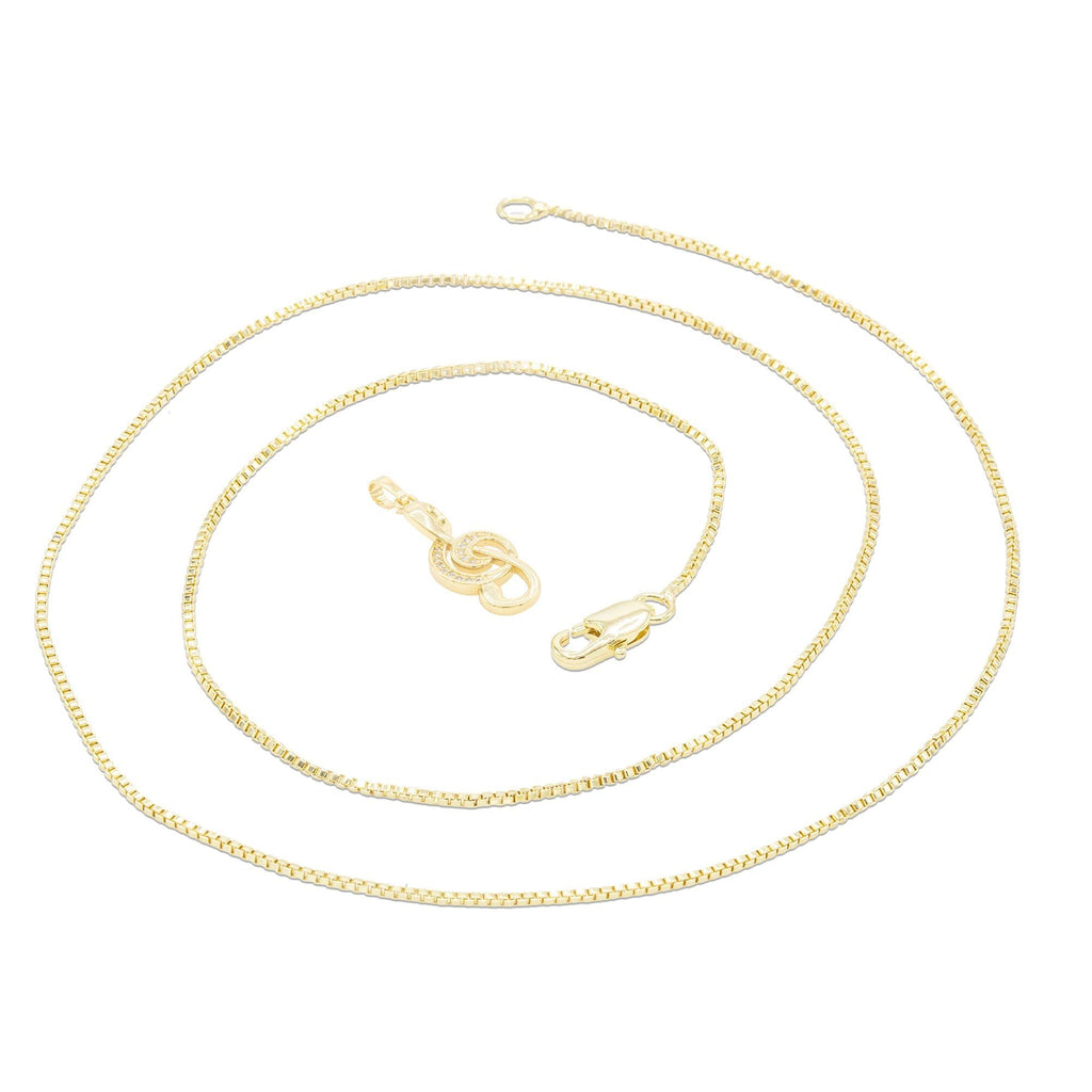 Cubic Zirconia 14K Gold Filled Music Note Pendant Necklace Set