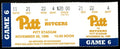 November 30, 1996 Pitt vs. Rutgers College Football Game Full Ticket