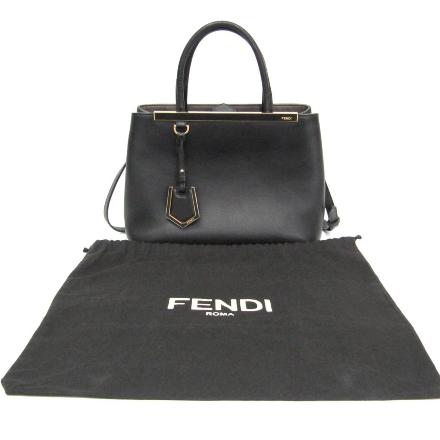 Fendi // Toujours Leather Tote // Black // Pre-Owned