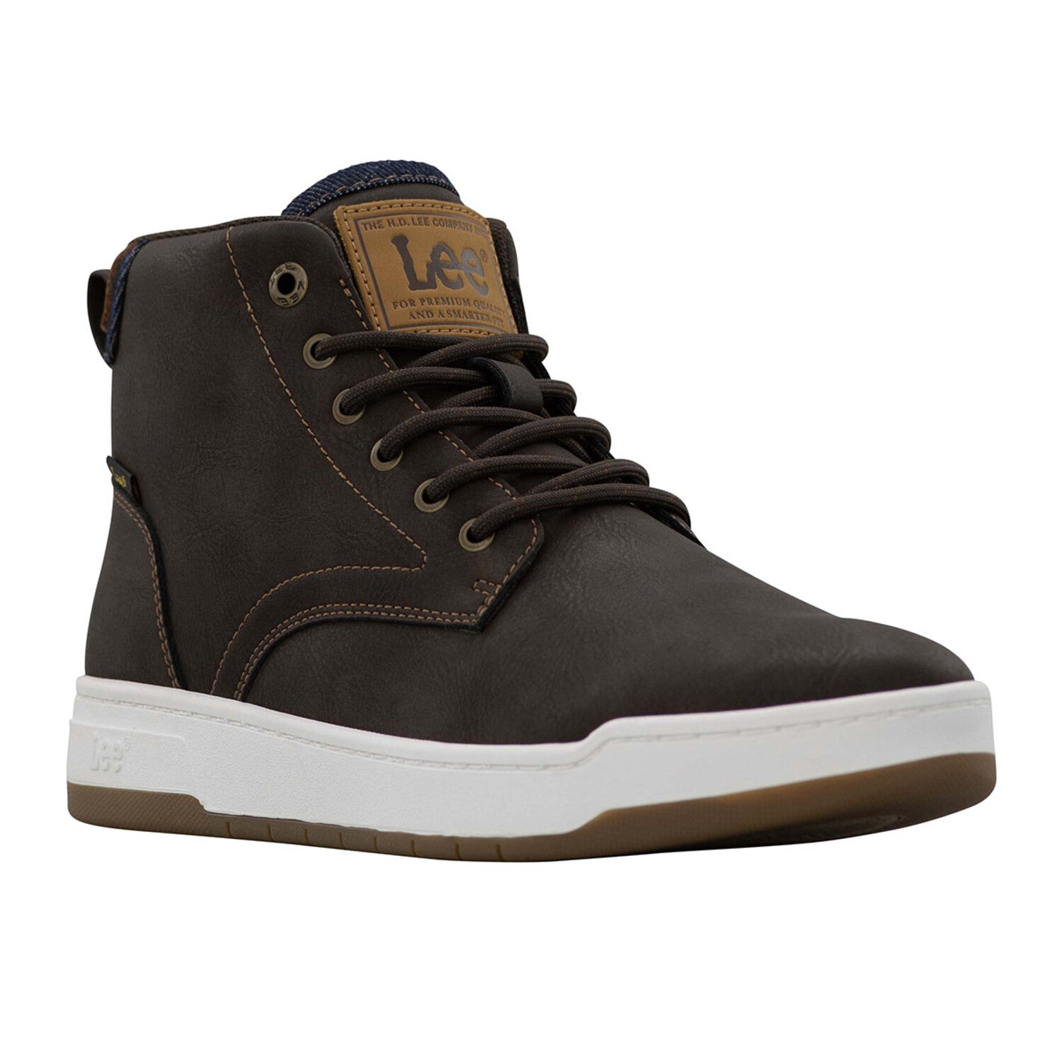 Spencer // Black Coffee + Navy Denim + Brit Tan
