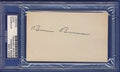 Bernie Bierman Minnesota Gophers  Autographed/Signed 3x5  Index Card PSA/DNA