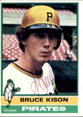 Bruce Kison Autographed 1976 TOPPS Card #161 Pittsburgh Pirates 183473
