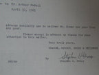 1965 Letters To and From Art Modell about Jim Brown Picture Lawsuit 145103