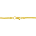 14K Yellow and White Gold 2.0 Cttw Princess Cut Diamond Flared and X-Station V Shaped 18â€ Franco Chain Statement Necklace (H-I Color, SI2-I1 Clarity)