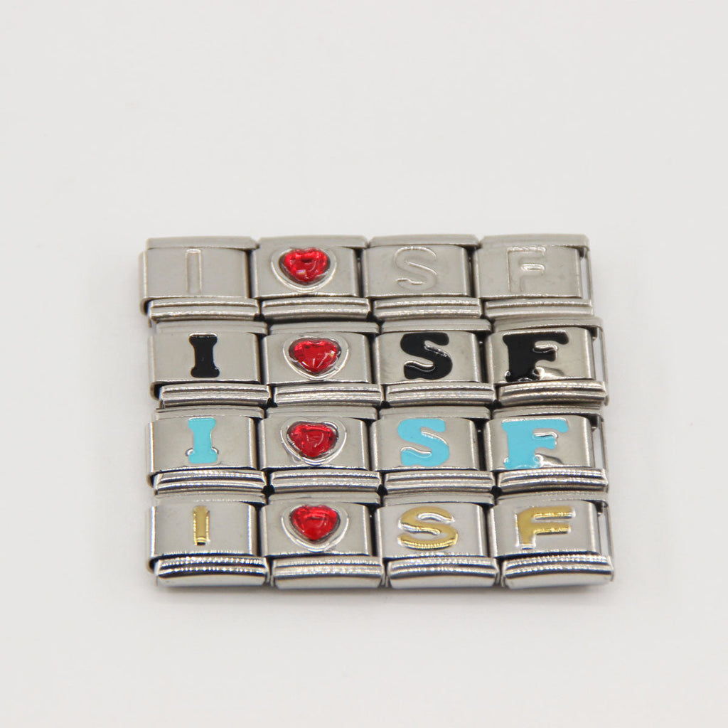San Francisco 49ers Italian Charm Bracelet – Sports Fan Gift for Holiday, Birthday & Game Day