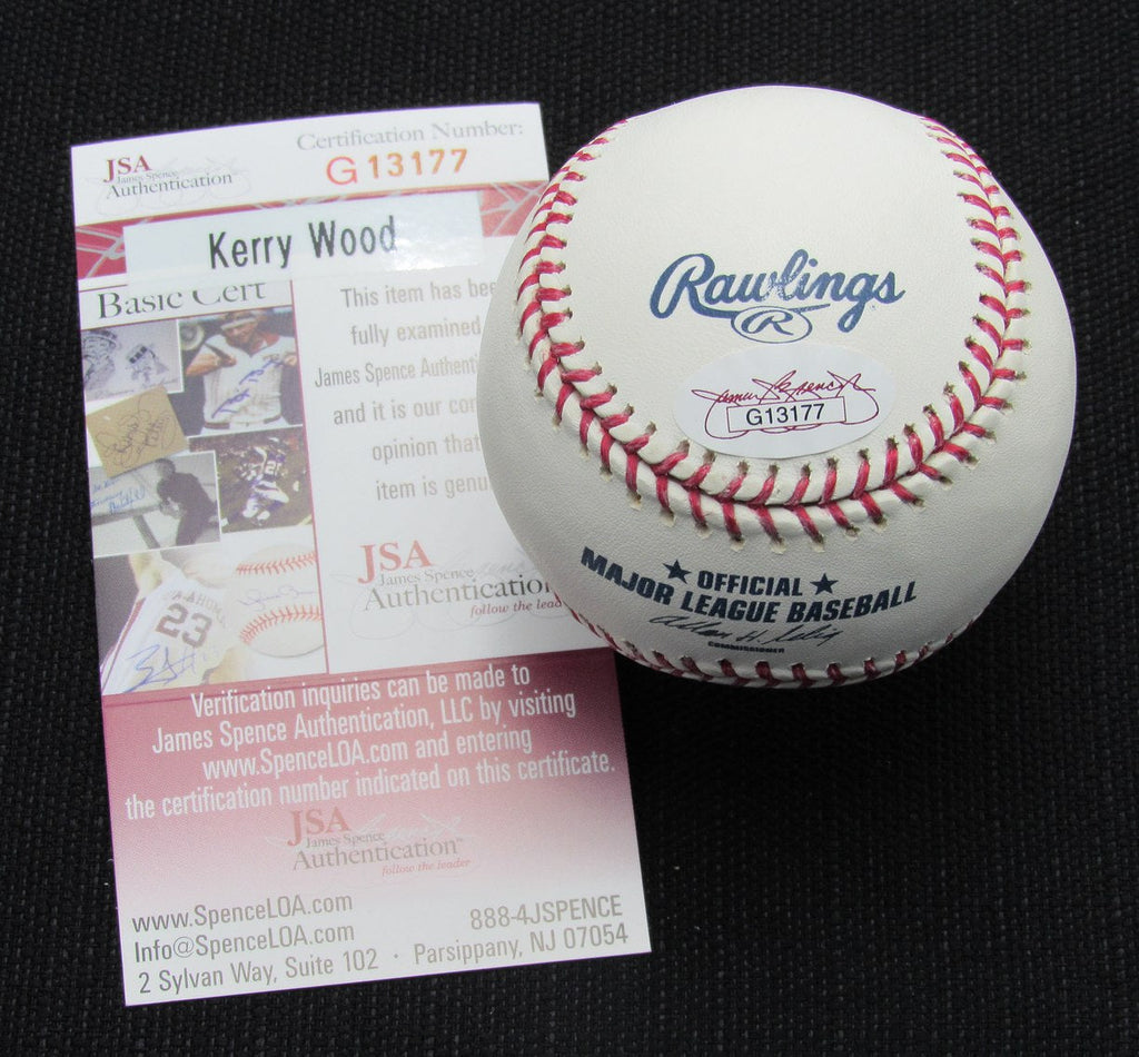 Kerry Wood Signed/Auto Yankees 100th OML Baseball JSA  186925