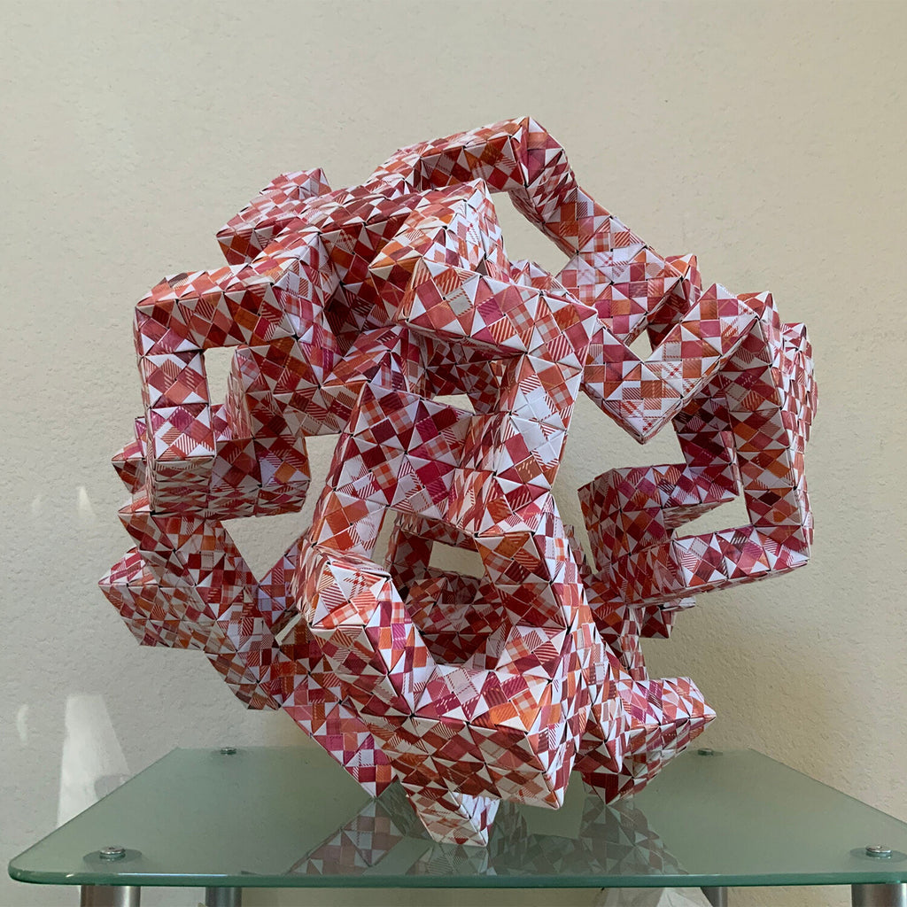 Twisted Symmetry Original Design Paper Sculpture