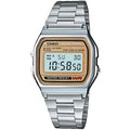 Casio Men's Digital Watch with Gold-Toned Dial - A158WEA-9