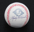 Lindy McDaniel Signed/Auto Yankees 100th OML Baseball JSA  186913