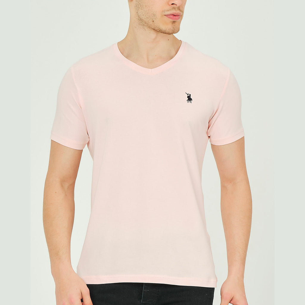 Alex V-Neck Shirt // Pink