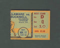Delaware vs Bucknell Ticket Stub 11-17-1962 142223