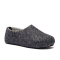 Yew Wool Slipper // Dark Grey + Gray