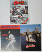 Lot of 6 Baltimore Orioles Scorecards/Programs 1980's Camden Opening Day 146803