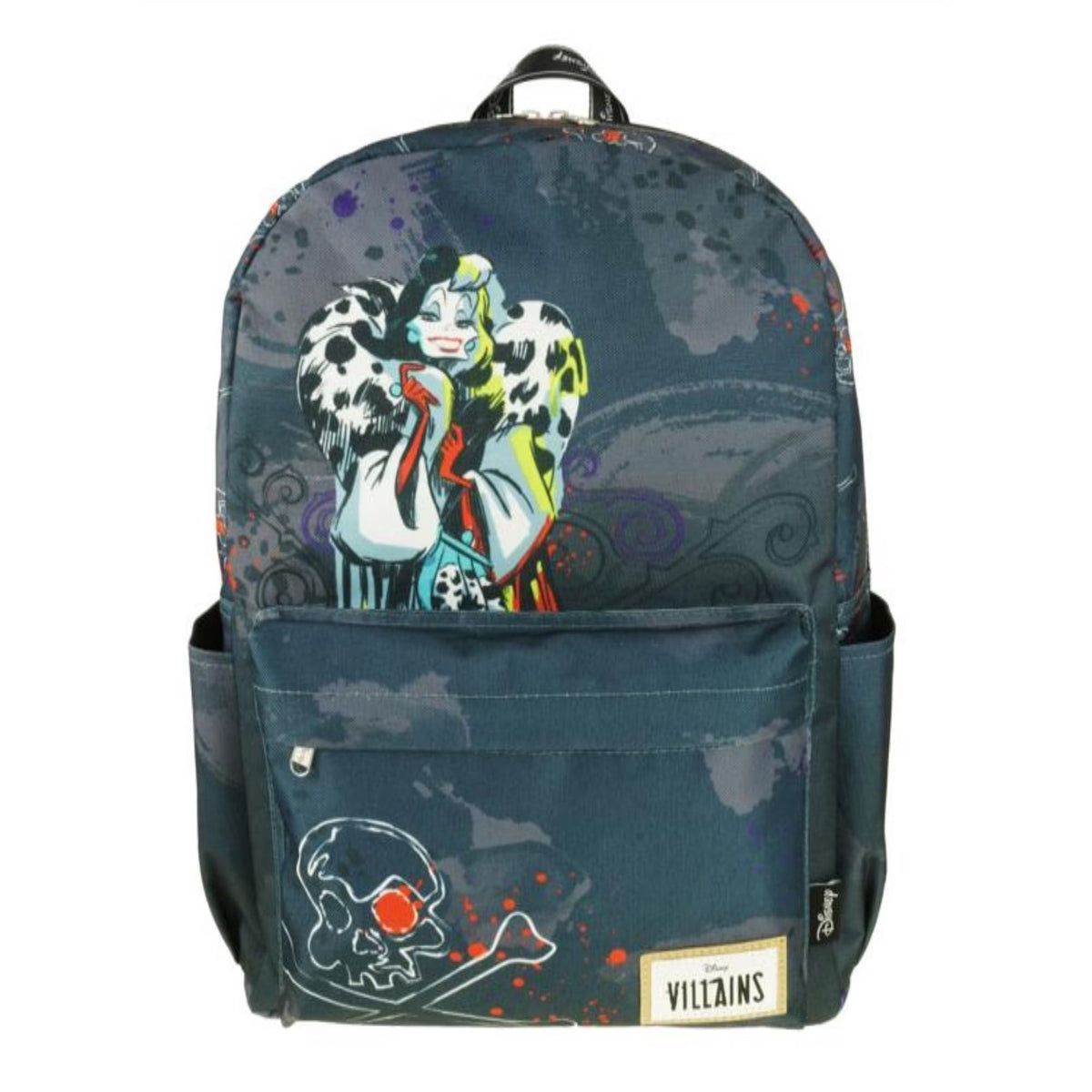 Disney Villains Cruella 17” All Over Print Junior Backpack for Kids