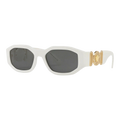 Versace Medusa Biggie Men's Sunglasses — White/Dark Grey