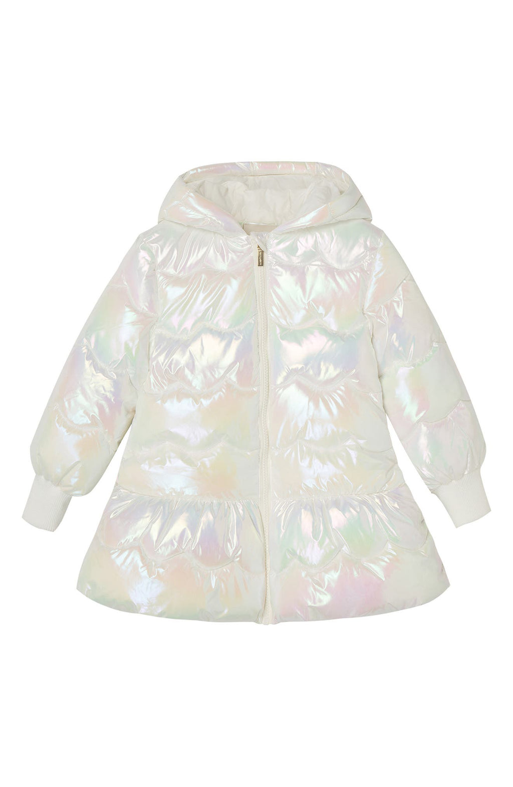 Habitual Girl Kids' Shiny Puffer Jacket in Multi, Size 6X