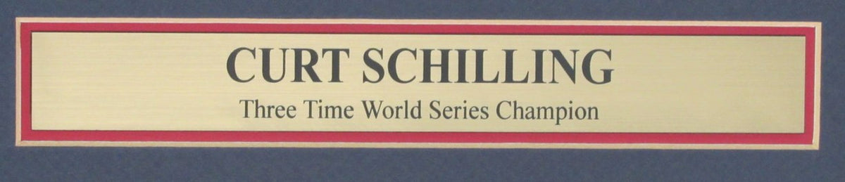 Curt Schilling Boston Red Sox Autographed Photo Collage Framed JSA 189611