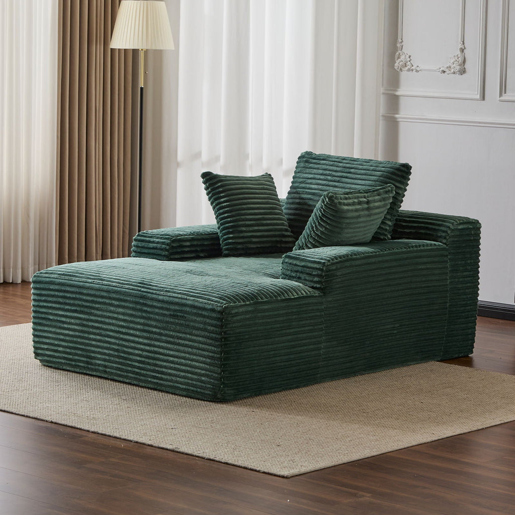 Oversized Chaise Lounge Chair Cozy Cloud Couch With 3 Throw