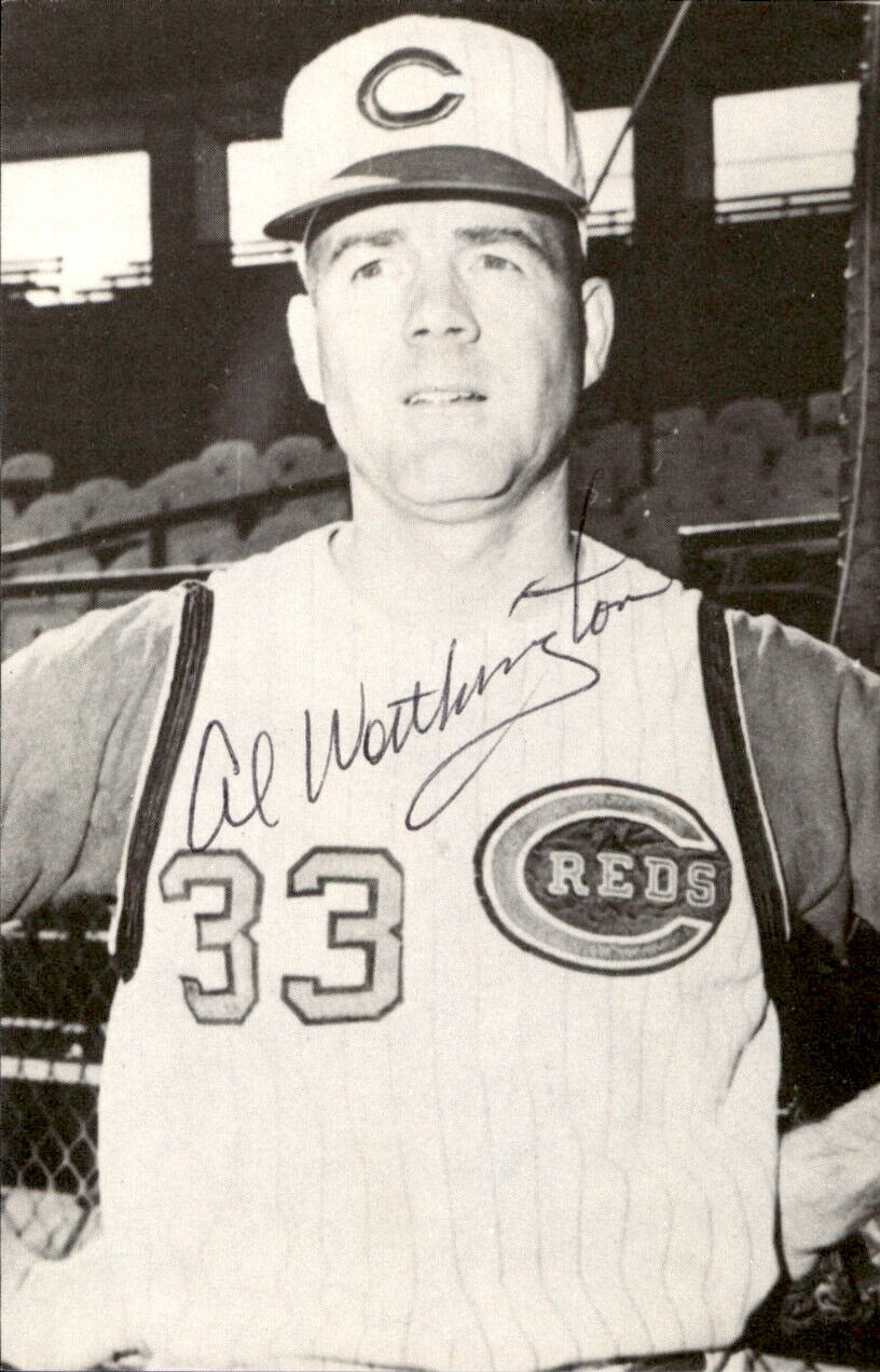 Al Worthington Reds Signed/Autographed 3x5  Photo 179347