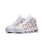 Nike Air More Uptempo White Varsity Red Outline
