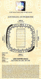 January 20, 1997 Super Bowl XXXL Ticket Stub Packers vs. Patriots 179656