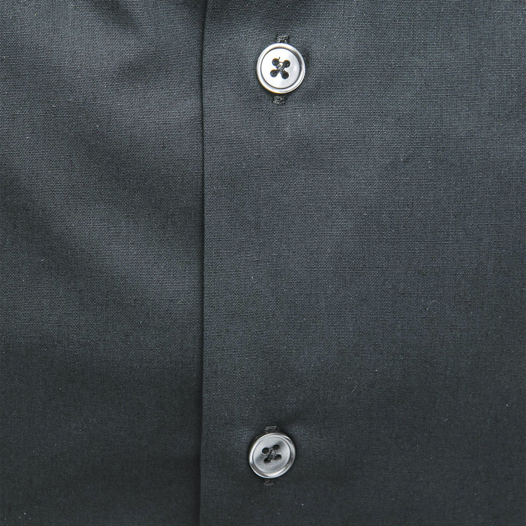 Kenny Slim Medium Collar Shirt // Light Black