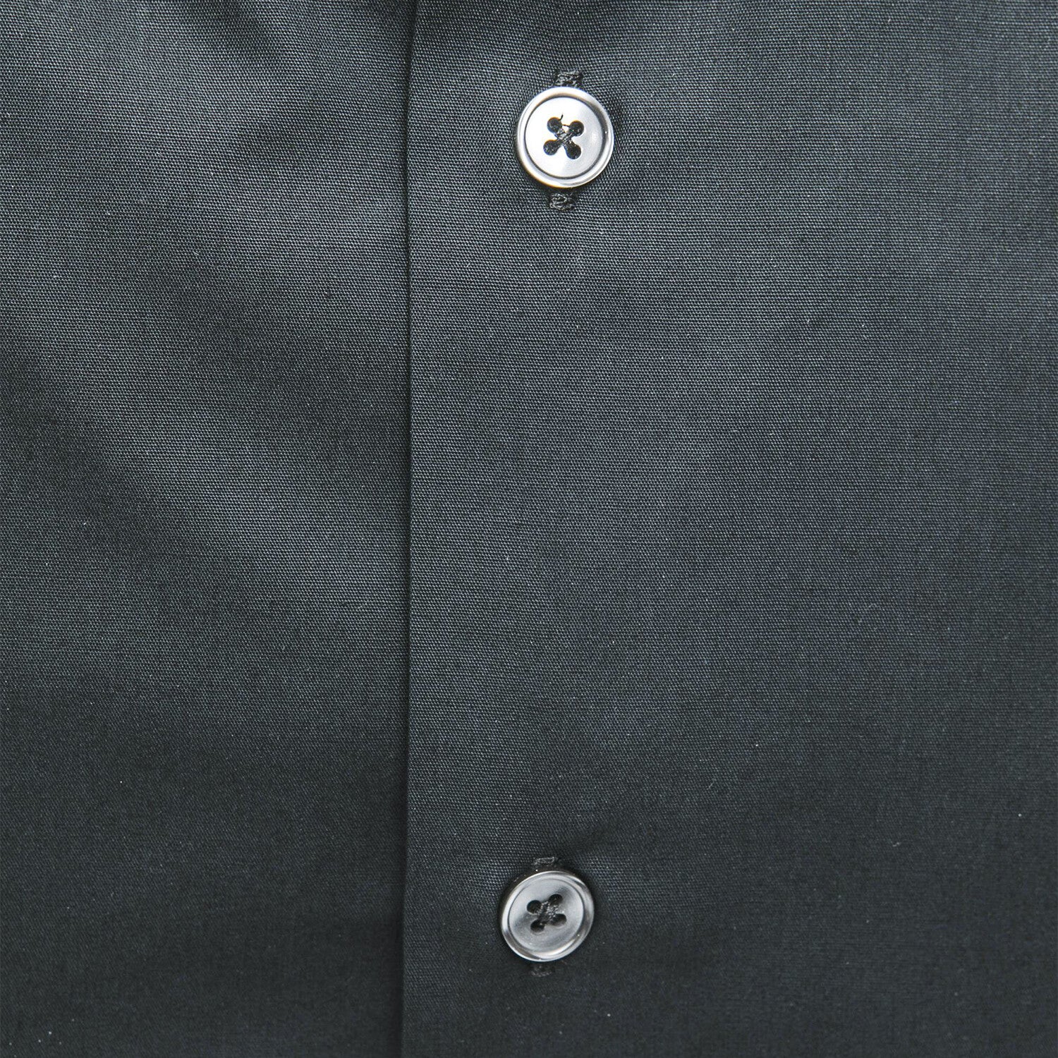 Kenny Slim Medium Collar Shirt // Light Black