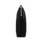 Lucy Mini Zipper Pouch | Black Washed Canvas