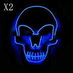 Skull LED Glowing Halloween Mask