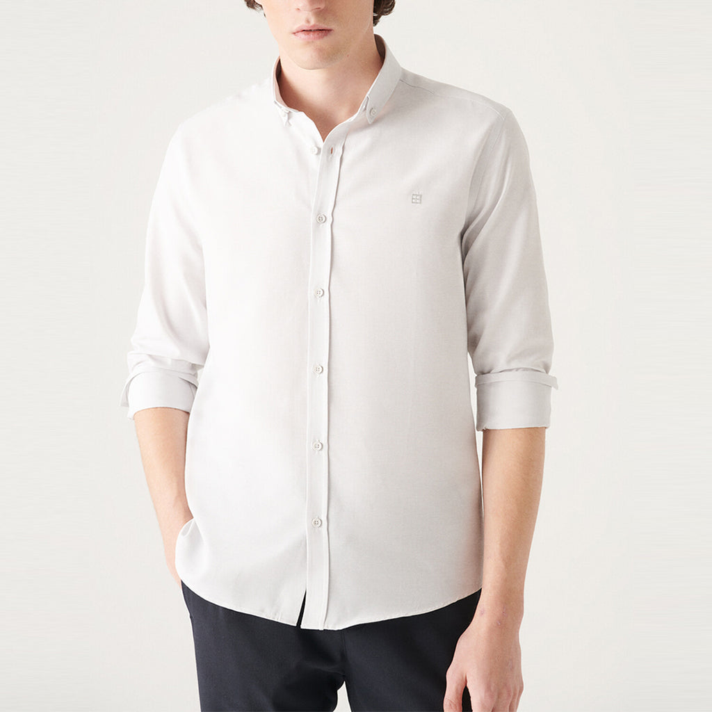 Oxford Regular Fit Shirt // Gray