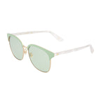 Women's Round Sunglasses // Shiny Endura Gold + Shiny Sage