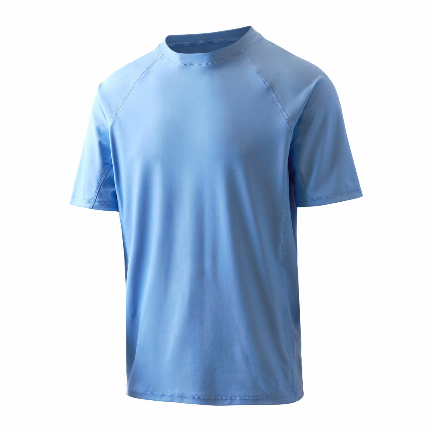 Men's Short Sleeve Crew Sun & Swim Shirt // Light Blue