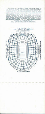 1954 Southern Cal USC vs. Pittsburgh College Football Game Full Ticket 144241
