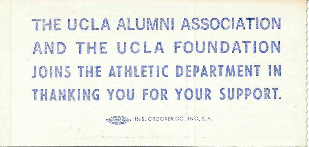 1977 UCLA Bruins vs. University of Kansas Football Game Ticket Stub 148628