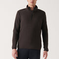 Alexis 1/4 Zip Fleece Sweater // Anthracite