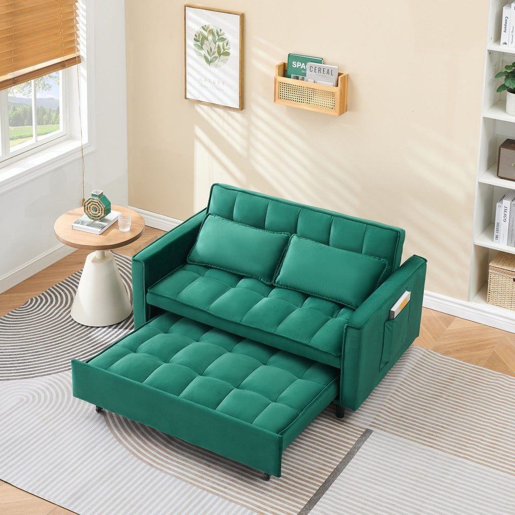 Sofa Bed With Pockets, 3 In 1 Convertible