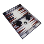 Folding Plexiglass Backgammon Set // Gray