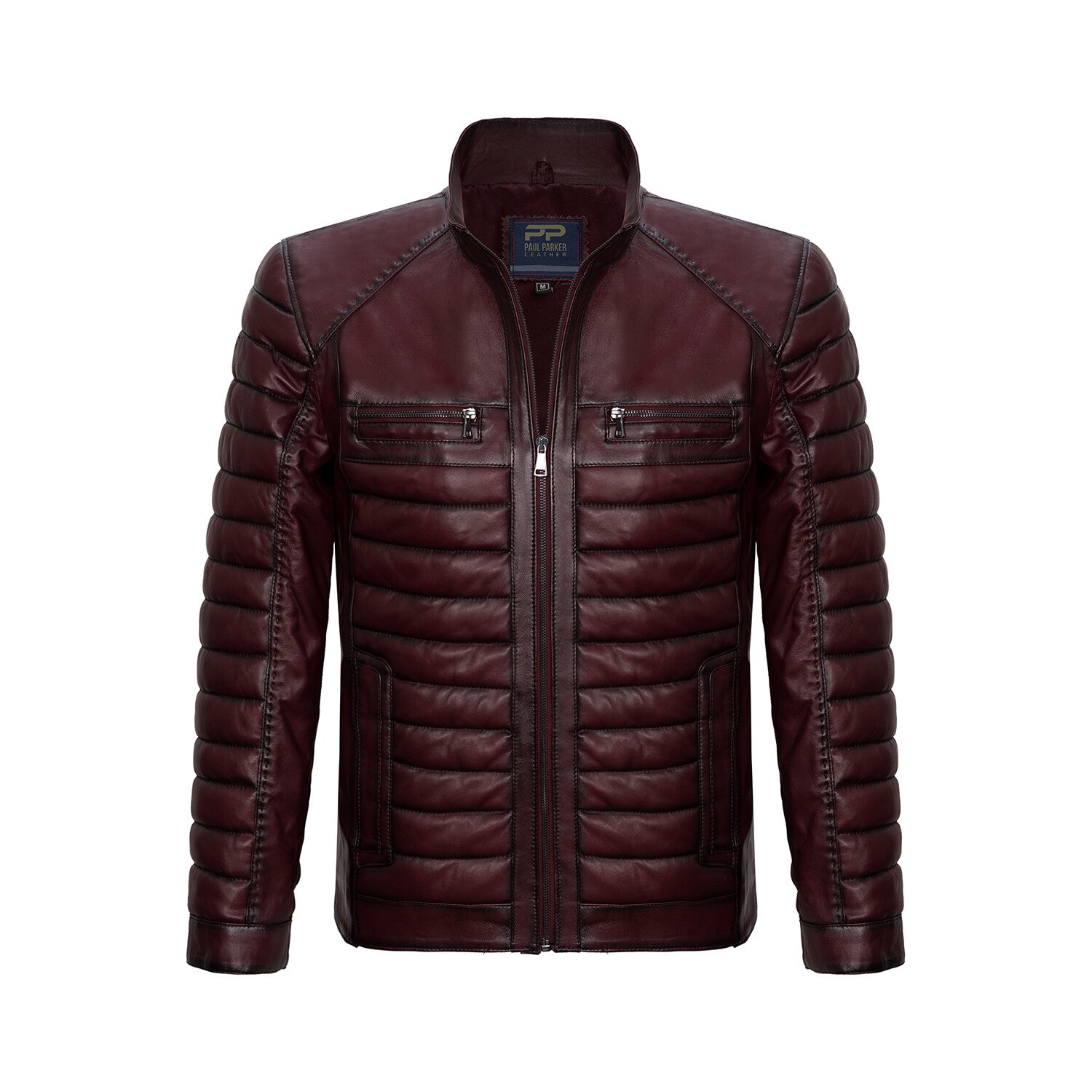 Quilted Jacket // Burgundy