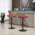 Modern Swivel Bar Stools Adjustable Counter Chairs