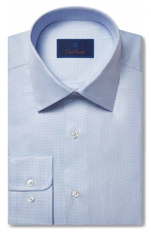 David Donahue Regular Fit Twill Dress Shirt in Sky, Size 16 - 32