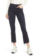 MOTHER The Insider Crop Fray Step Hem Jeans - Night In Paris