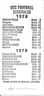 1977 USC Trojans vs. UCLA Football Game Ticket Stub 148548