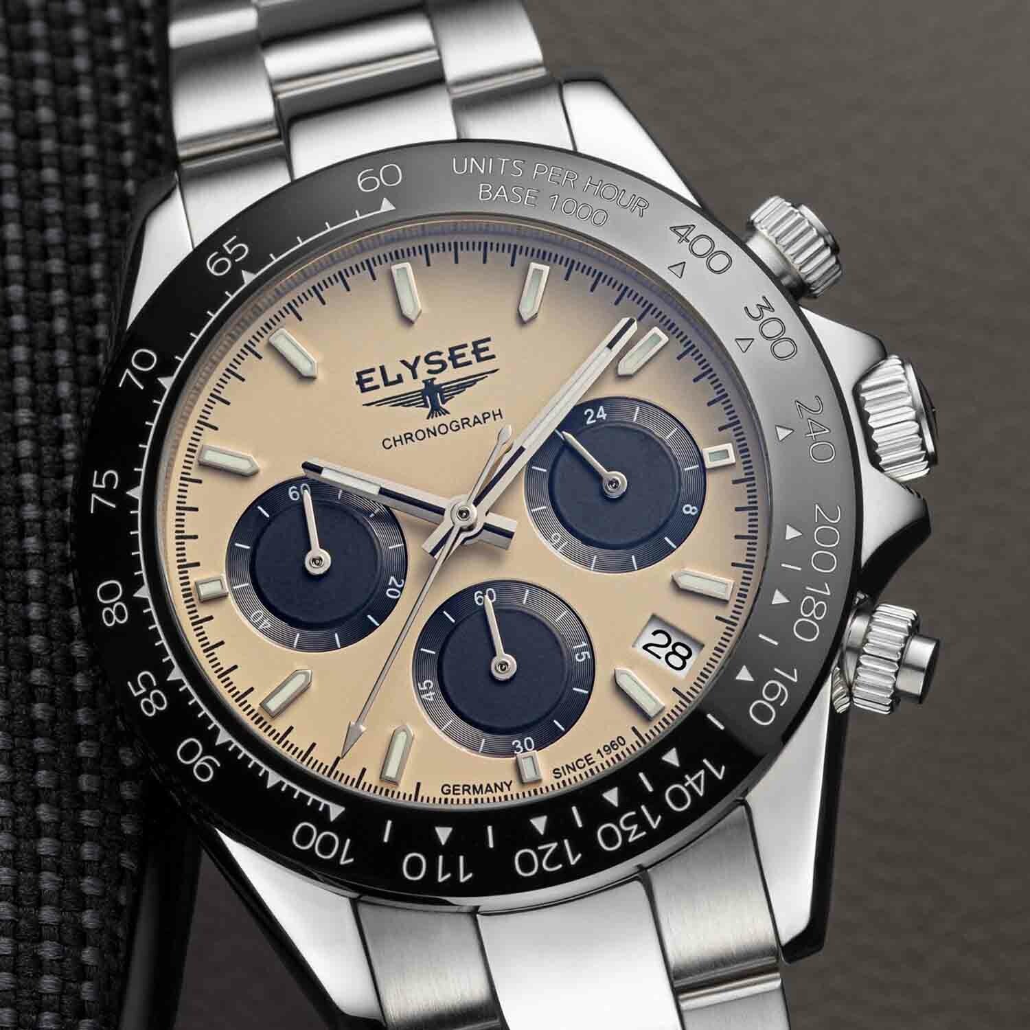 Elysee Sport Chrono Ceramic Quartz // 80621