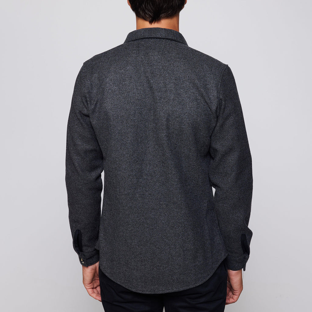 Slim Fit Narrow Cut Flap Pocket Shirt // Gray