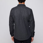 Slim Fit Narrow Cut Flap Pocket Shirt // Gray