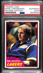 Mark Landsberger Signed 1981 Topps Card #78 Lakers PSA/DNA 183794